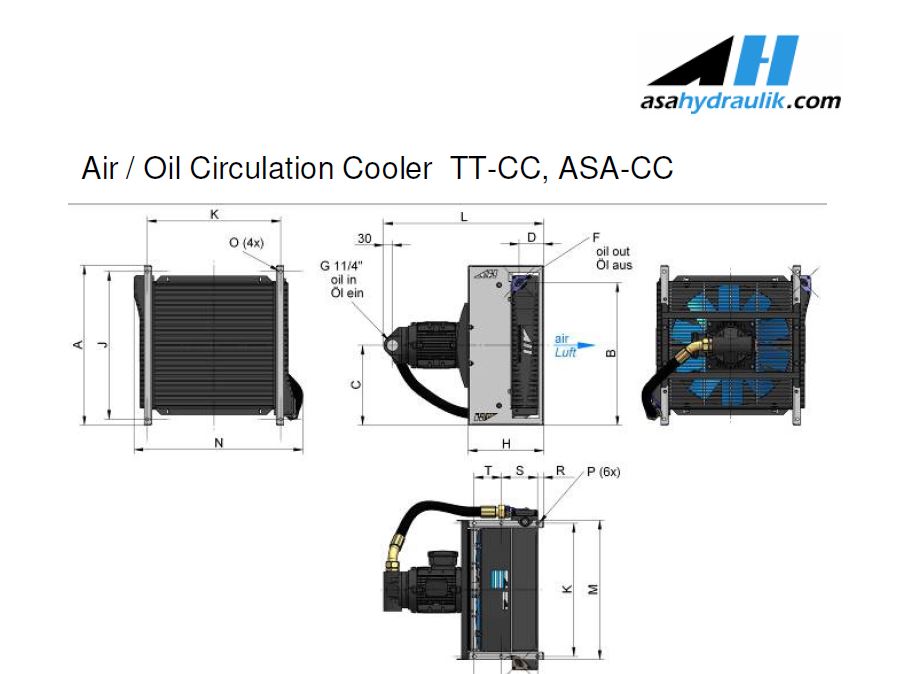 ASA0176AA47CC CC COOLER 230/400V 50Hz AC 30LPM