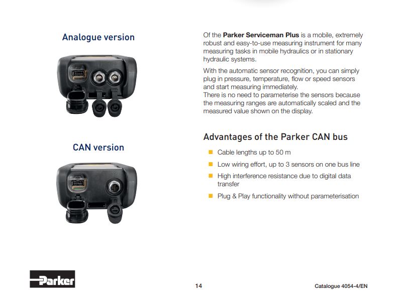 Parker Sensocontrol SCM-155-2-05 CAN Serviceman Plus CAN